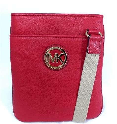 red michael kors sienna crossbody.